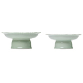 Bouquet House 2 Piece Pierson Ceramic Cake Stand Set