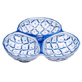 Bouquet House Petros 3 Portion Ceramic Serving Plate