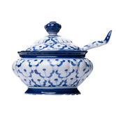 Bouquet House Blue Arlo Serving Bowl