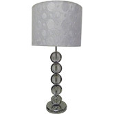 Bellezza Lighting Bauble Textured Cotton Table Lamp