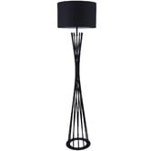 Bellezza Lighting Bobia Metal &amp; Cotton Floor Lamp