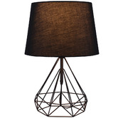 Bellezza Lighting 46cm Dymen Industrial Metal Table Lamp