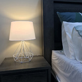 Bellezza Lighting 46cm Dymen Industrial Metal Table Lamp