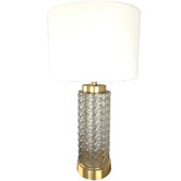 Bellezza Lighting 66cm Gloria Glass Table Lamp