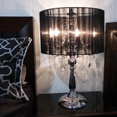 Bellezza Lighting 76cm Monaco 5 Light Metal &amp; Crystal Table Lamp