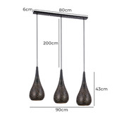 Bellezza Lighting Oxford 3 Light Pendant