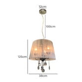 Bellezza Lighting Gage 3 Light Pendant Light