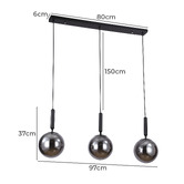 Bellezza Lighting Frankfurt 3 Light Pendant