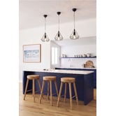 Bellezza Lighting Black Dymens Metal Pendant Light