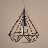 Bellezza Lighting Black Dymens Metal Pendant Light