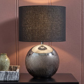 Bellezza Lighting Lily Silver Ceramic Table Lamp