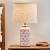 Bellezza Lighting Millie Pink Ceramic Table Lamp