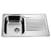 Sterling Prestige 790mm Flushmount Single Kitchen Sink with Right Drainer