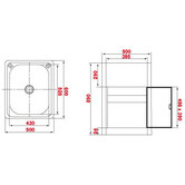 Sterling Prestige 440mm Single Laundry Sink &amp; Tub