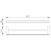 Sterling Pinnacle Towel Rail