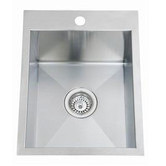 Sterling Calibre 380mm Single Stainless Steel Kitchen Sink