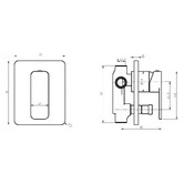 Sterling Contour Single Lever Shower/Bath Mixer Diverter