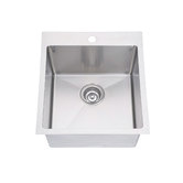 Sterling Regal 450mm Flushmount Single Stainless Steel Kitchen Sink