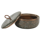 Aquanova Bronze Ugo Stoneware Bathroom Canister