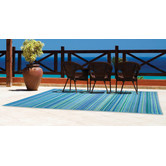 Home &amp; Lifestyle Cancun Aqua Outdoor Rug
