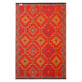Home &amp; Lifestyle Lhasa Orange and Violet Outdoor Rug