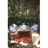 Home &amp; Lifestyle Lhasa Orange and Violet Outdoor Rug