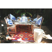Home &amp; Lifestyle Lhasa Orange and Violet Outdoor Rug