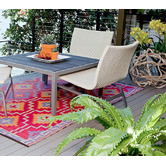Home &amp; Lifestyle Lhasa Orange and Violet Rug