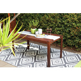 Home &amp; Lifestyle Grey Valencia Outdoor Rug