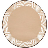 Home &amp; Lifestyle Beige Olympia Indoor Outdoor Round Rug