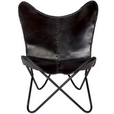 Home &amp; Lifestyle Monarch Leather Butterfly Chair