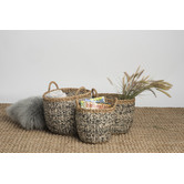 Home &amp; Lifestyle Ebony Seagrass &amp; Jute Baskets
