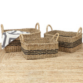 Home &amp; Lifestyle 3 Piece Palash Jute Basket Set
