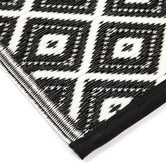 Home &amp; Lifestyle Black Kimberley Reversible Outdoor Rug