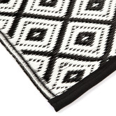 Home &amp; Lifestyle Black Kimberley Reversible Outdoor Rug