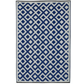 Home &amp; Lifestyle Indigo &amp; White Marina Outdoor Rug