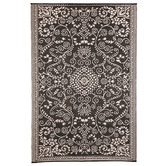 Home &amp; Lifestyle Black &amp; Cream Murano Outdoor Rug