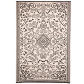 Home &amp; Lifestyle Black &amp; Cream Murano Outdoor Rug