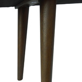 Home &amp; Lifestyle Black Celeste Upholstered Bench