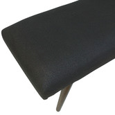 Home &amp; Lifestyle Black Celeste Upholstered Bench
