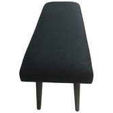 Home &amp; Lifestyle Black Celeste Upholstered Bench