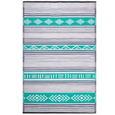 Home &amp; Lifestyle Blue Ibiza Reversible Outdoor Floor Mat