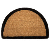 Home &amp; Lifestyle Black Border Curved Coir Doormat