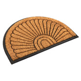 Home &amp; Lifestyle Kye Curved Rubber &amp; Coir Doormat