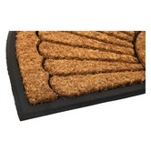 Home &amp; Lifestyle Kye Curved Rubber &amp; Coir Doormat