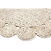 Home &amp; Lifestyle Torn Round Jute Placemats