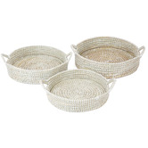 Home &amp; Lifestyle 3 Piece Mowdok Hand Made Tray Set