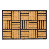 Home &amp; Lifestyle Natural Parquet Tiles Coir &amp; Rubber Doormat