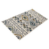 Home &amp; Lifestyle White Mendoza Geometric Outdoor Rug