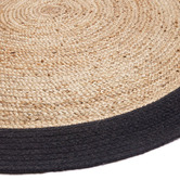 Home &amp; Lifestyle Black Phoenix Hand-Woven Jute Round Rug